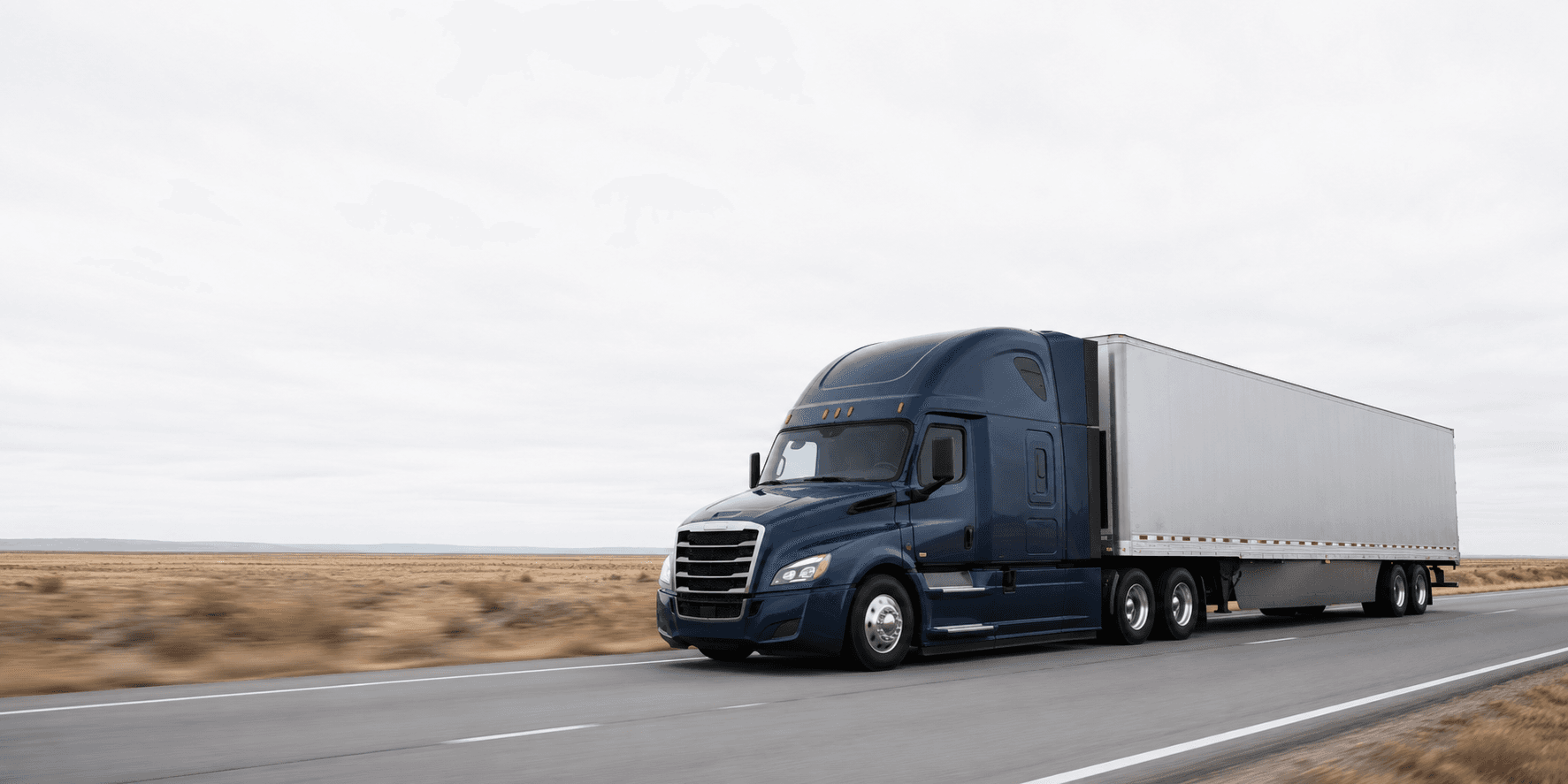 Truck on highway